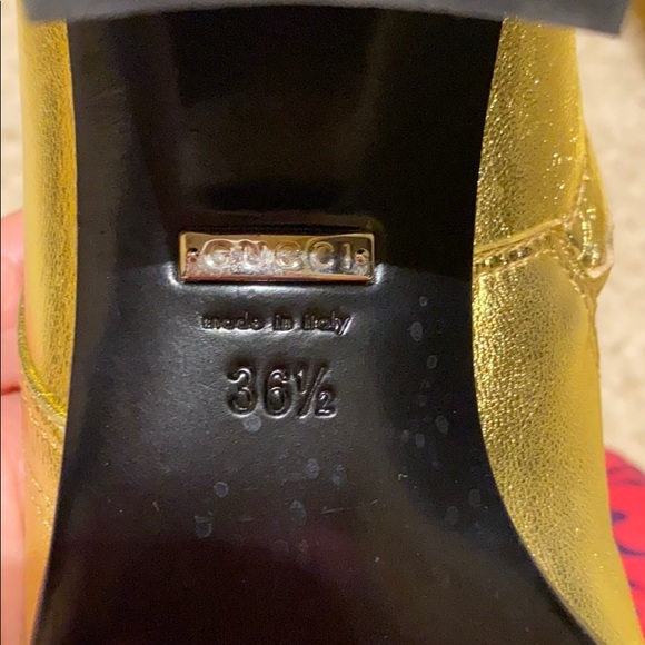 Gucci Gold Boots - Picture 6 of 12